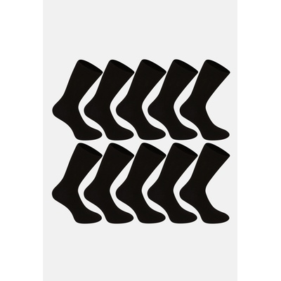 Nedeto Комплект от десет чифта унисекс бамбукови чорапи Nedeto Nedeto | Cheren | МЪЖЕ | 35-38