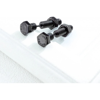 Steel Edge náušnice kôstky chirurgická oceľ WJHE330 Čierna