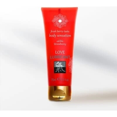 Shiatsu Love lubrikant jedlý Jahoda 75 ml