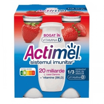 Продукт за пиене Actimel Ягода 4*100 гр