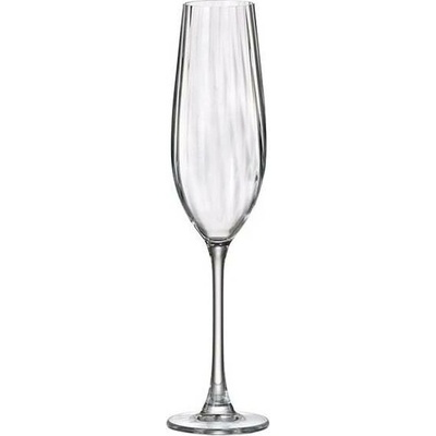 Crystal Bohemia BOHEMIA COLUMBA OPTIC SKLENICE NA ŠAMPAŇSKÉ 6 x 260 ml