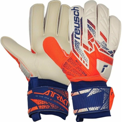 Reusch Brankářské rukavice Attrakt Solid bílo-oranžové 5570516 2500 8.5