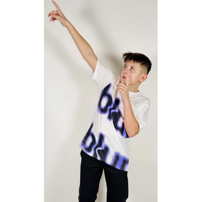 Reporter Young bílá tričko s potiskem Blur bílá