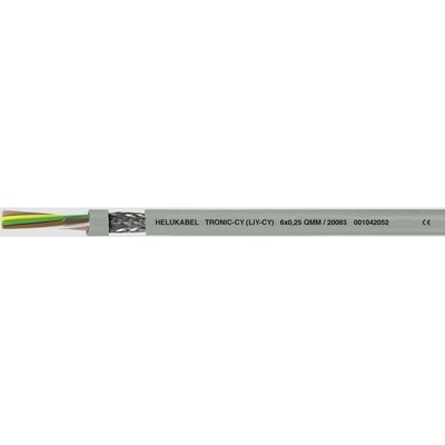 Helu 20035-500 dátový kábel LiYCY 10 x 0.25 mm² sivá 500 m
