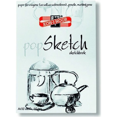 Koh I Noor Skicár A3 popSketch na kreslenie lepená väzba 110g/m2 20 listov