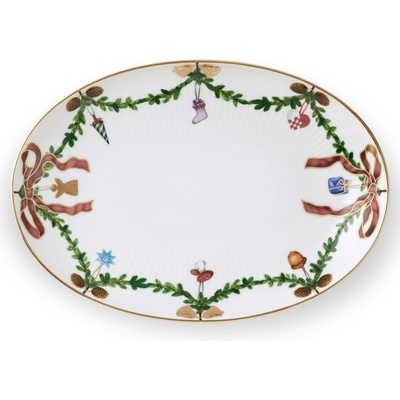 Royal Copenhagen Vánoční servírovací talíř Star Fluted Christmas 21,5 cm