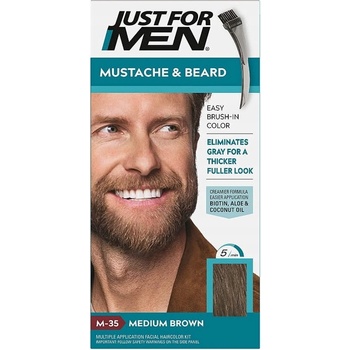 Just For Men Hair Mustache And Beard M-35 MEDIUM BROWN středně hnědá