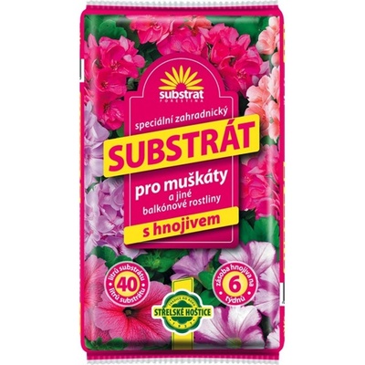 Forestina Substrát Muškáty a jiné balkónové rostliny 40 l