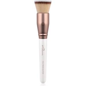 Luvia Cosmetics Prime Vegan Prime Buffer конусовидна четка за фон дьо тен Pearl White / Metallic Coffee Brown