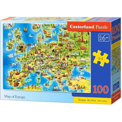 Castorland premium Mapa Evropy 111060 100 dílků