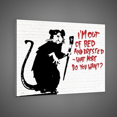 Postershop Obraz na plátně: What More Do You Want? (graffiti) - 75x100 cm