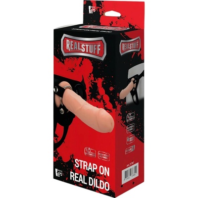 RealStuff Strap-On úzky pripínací dildo prírodný