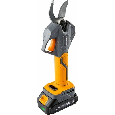 AKU nůžky na větve POWERMAT PM-SA-21V-2AM, 2x21 V, 2 Ah – Sleviste.cz