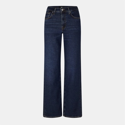 7 For All Mankind Дънки 7 For All Mankind Women's Stovepipe Straight Leg Jeans - Dark Blue