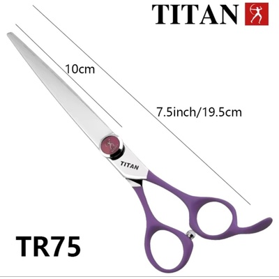 Titan Established 1918 Kadeřnické nůžky 7,5" Professional TR75 VG-10