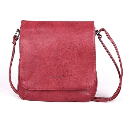 Romina & Co malá crossbody kabelka F21 tmavěs klopou červená