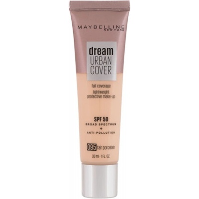 Maybelline Ľahký make-up Dream Urban Cover SPF50 Full Coverage Light weight Protective Make-Up 095 Fair Porcelain 30 ml