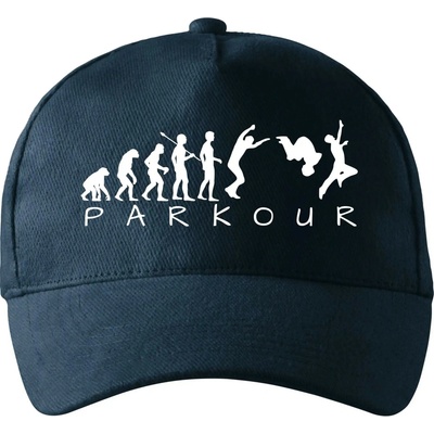 Parkour evolúcia so zahnutým šiltom a mosaznou sponou Tmavomodrá takmer čierna