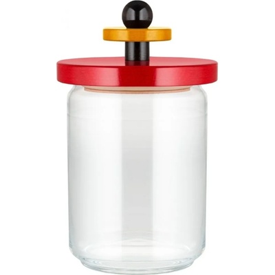 Alessi Кухненски буркан за съхранение 100 COLLECTION, 1л, червен, стъкло, Alessi (ALES16100)