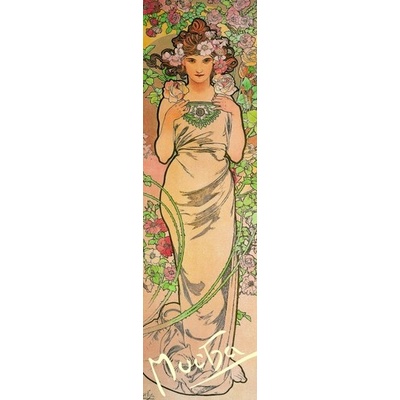 Záložka Alfons Mucha – Ruža