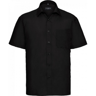 Russell Collection popelínová košile z polybavlny 65% polyester 35% bavlna Z935 černá