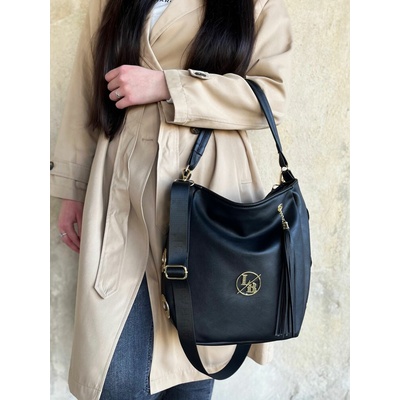 Laura Biaggi Čierna kabelka na rameno DX-KB180-black