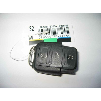 Dálkový ovladač Škoda, VW, Audi, Seat, 3tl., 434MHz, 1J0 959 753 DA
