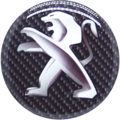 Samolepka Disky Peugeot 5,5 cm carbon