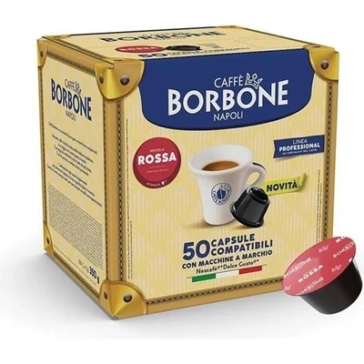 50 бр. капсули Borbone Rossa съвместими с Dolce Gusto