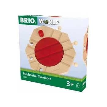 BRIO World Mechanische Drehscheibe (holz/rot)