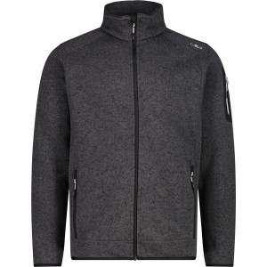 CMP Мъжко поларено яке CMP Jacket Jacquard Knitted 3H60747N Fleece jacket - Nero / Glacier - размер 54 (EU) (005-5003-0415)