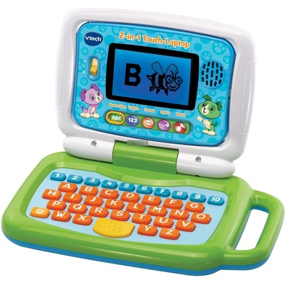 VTech VTech 2в1 тъчскрийн детски образователен лаптоп, зелен/син (80-600904)