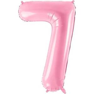 Party Deco Фолиев Балон Цифра, Розово, 86cm - 7 (FB1P-7-081)