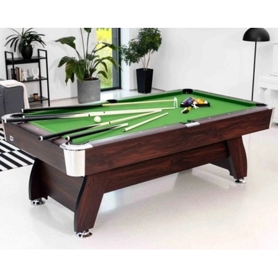 Hop-šport Vip Extra Pool Biliardový stôl, 9 stôp, čierny, s poťahmi na tenis a vzdušný hokej