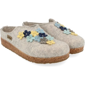 Haflinger Дамски пантофи Haflinger Women's Grizzly Flores Slippers - Stone Grey Melange - размер 37 (EU) (126-0667-0312)