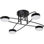 Venti LED плафониера 4x7W 230V 3000-6000K Ø60 см черна (VE0523)