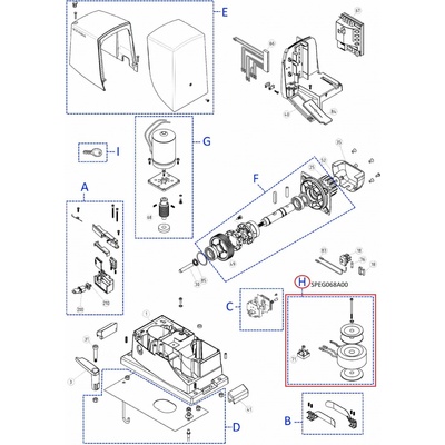 SPEG068A00 kit transformátoru a diodového můstku pro RB1000