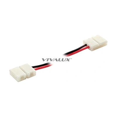 VIVALUX КОНЕКТОР ЗА LED ЛЕНТА VIVALUX ЪГЛОВ МЕКА ВРЪЗКА 12V 10мм 14x16x5мм 2бр (VIV003907)