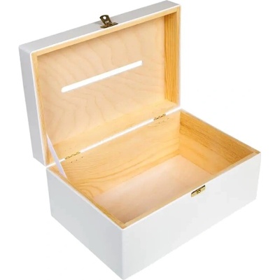 Fenwit Fenwit Dřevěná krabička na obálky - bílá 30 x 20 cm – Sleviste.cz