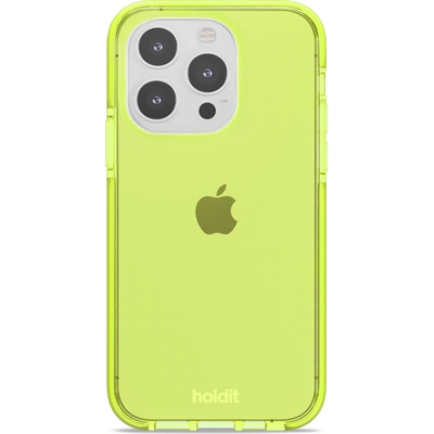 Holdit Гръб Holdit Seethru Case за iPhone 14 Pro - Acid Green