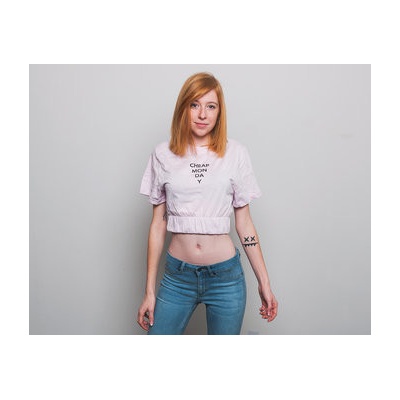 Cheap Monday Mirror Logo Pale Pink