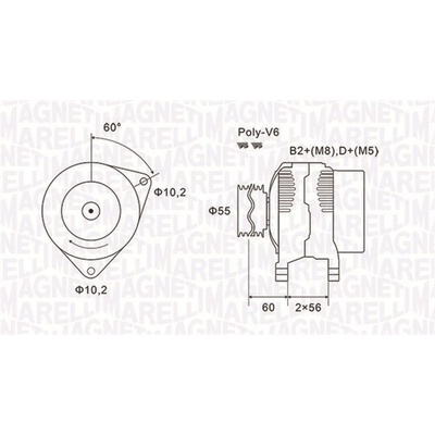Generátor MAGNETI MARELLI 063731577010