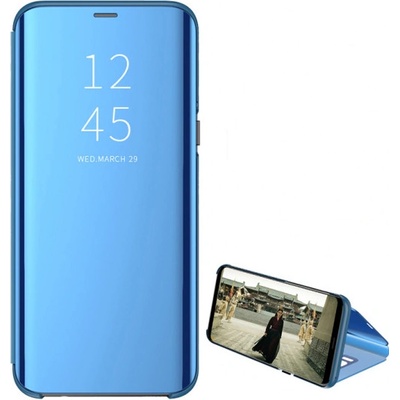 Pouzdro SES Zrdcadlové plastové flip Xiaomi Redmi Note 8T - modré
