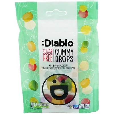 DIABLO Bezlepkové gumové cukríky gombíky 75 g