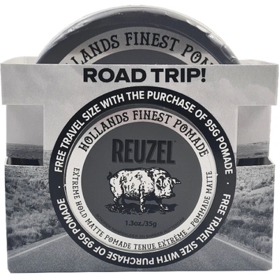 Reuzel Road Trip 2025 To Go Extreme Hold Matte Pomade 95 g + 35 g