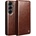 Qialino Кожен Калъф за Samsung S26, Qialino Book Case, Кафяв (5966011992132)