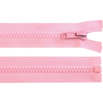 Kostěný zip No 5 délka 60 cm bundový Varianta: 134 růžová dětská světlá, Balení: 1 ks
