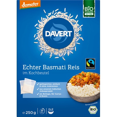 Davert Био басмати ориз в торбички за варене - 250 г