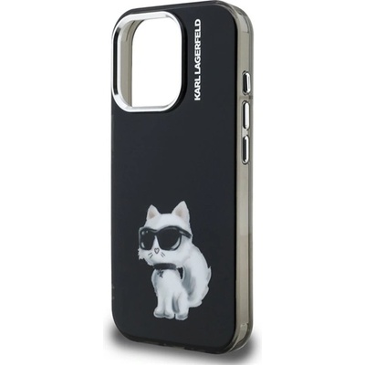 CG Mobile iPhone 15 Pro KARL LAGERFELD IML AQUARELLE CHOUPETTE силиконов протектор за телефон, удароустойчив, протектор за камера, BLACK KLHCP15LHMCHAQK (KLHCP15LHMCHAQK)