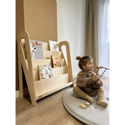 BabyWood detská knižnica SLIM M biela